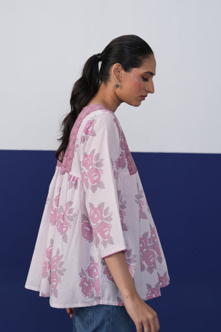 Chloe Cotton Top White