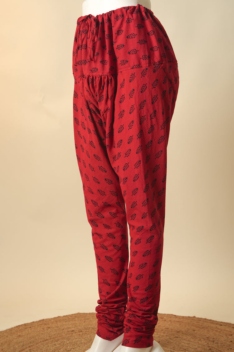 Rozana Ajrakh Cotton Printed Bottom Green