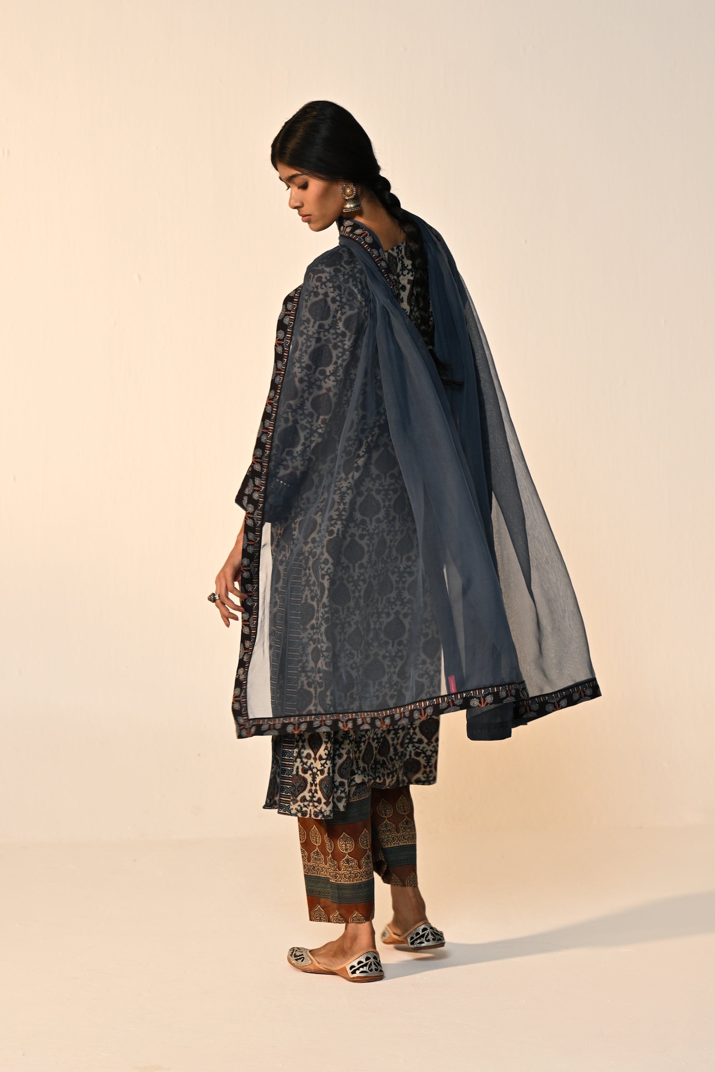 Tulsi Chiffon Dupatta Blue