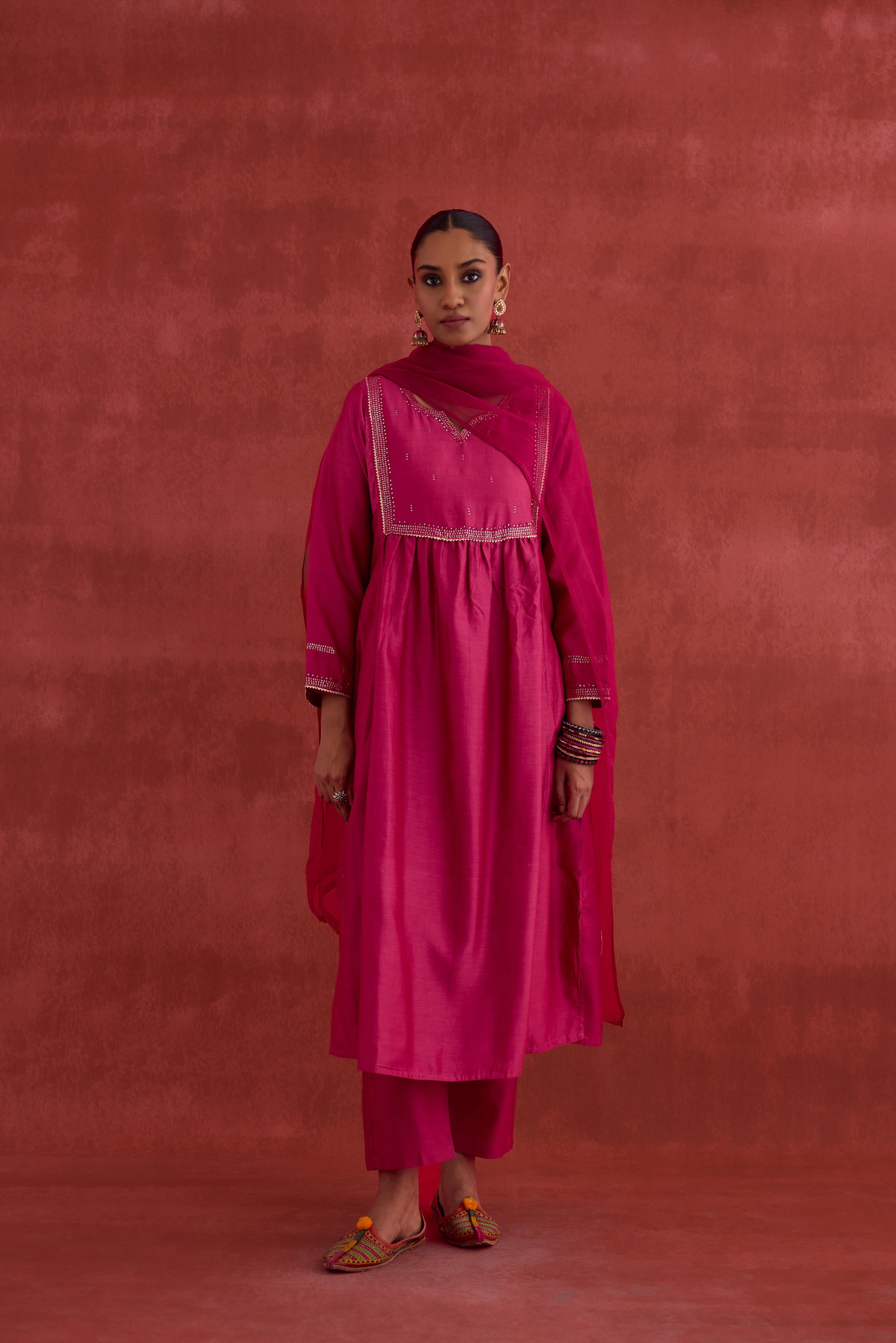 Meera Dupatta Magenta (10039787225387)