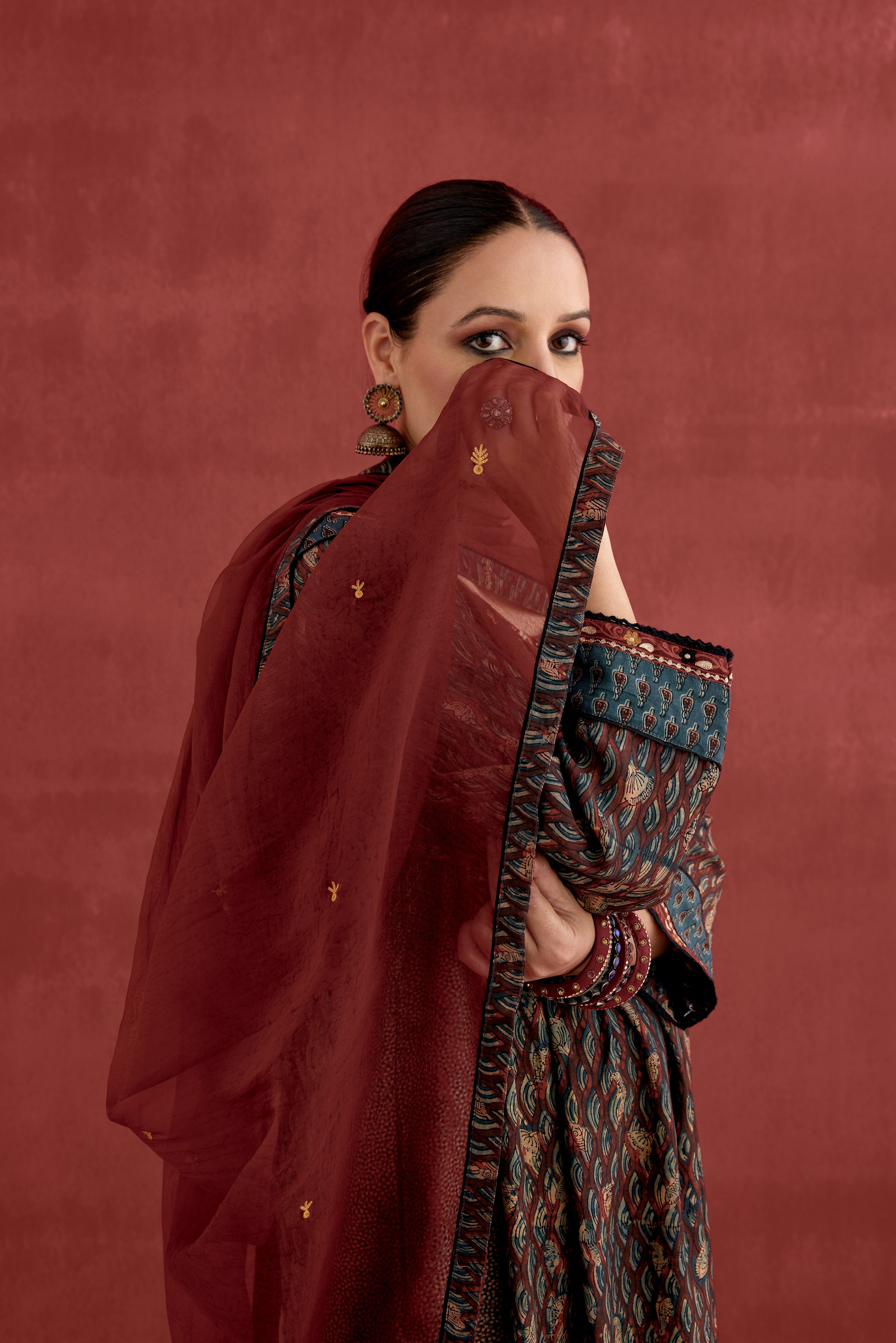 Meera Dupatta  Maroon (10049546158379)
