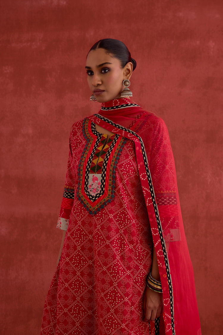 Medh Dupatta Red (10039643046187)