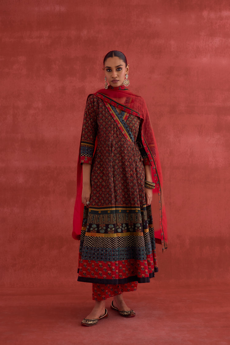 Medh Dupatta Maroon (10039948509483)