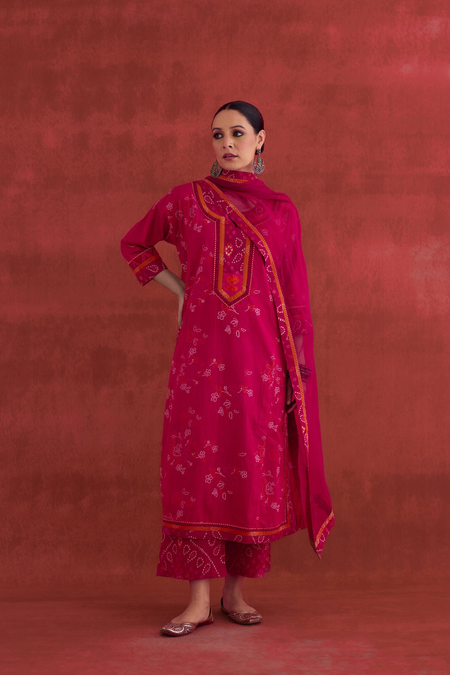 Anu Cotton Printed Kurta Pink (10039604019499)
