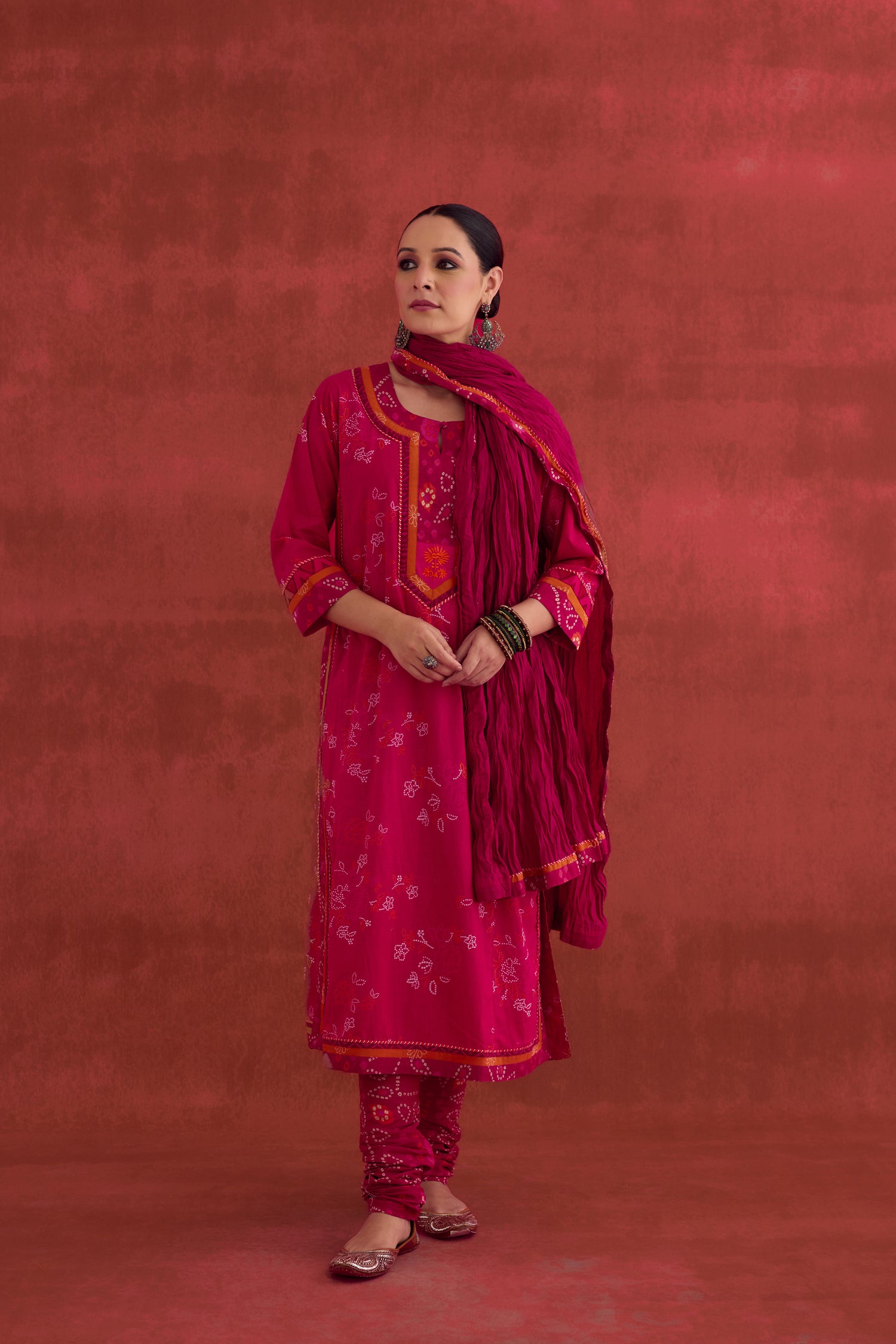 Anu Cotton Printed Kurta Pink (10039604019499)