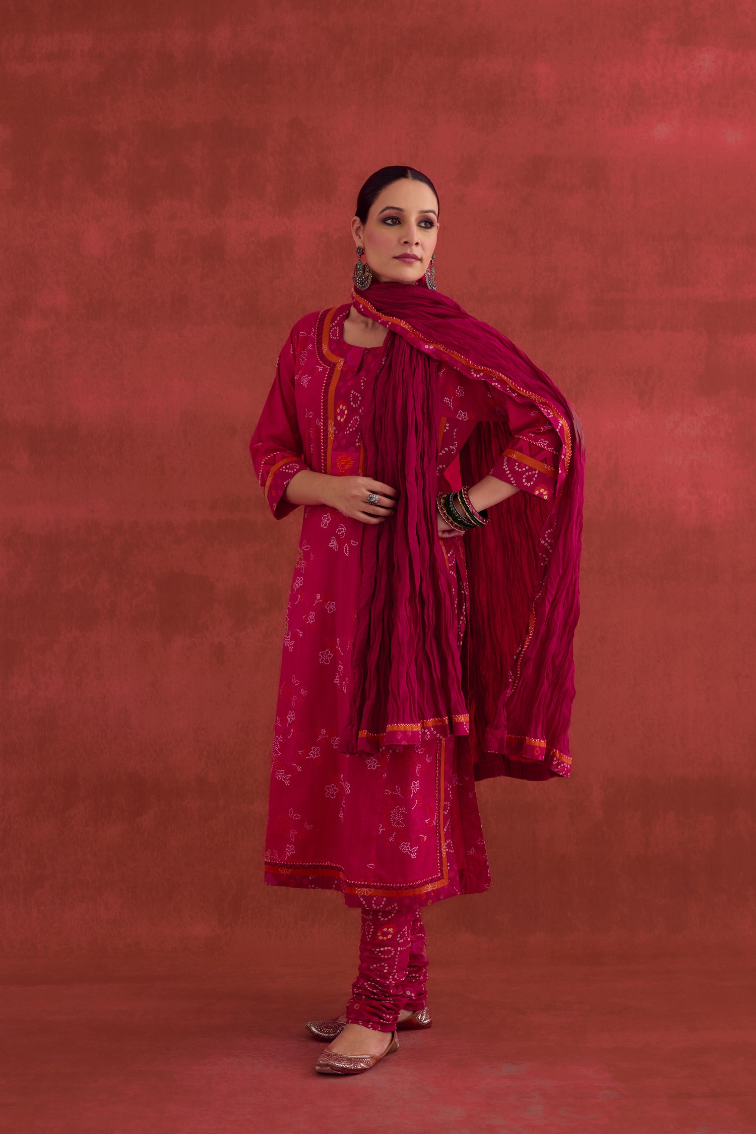 Anu Cotton Printed Kurta Pink (10039604019499)