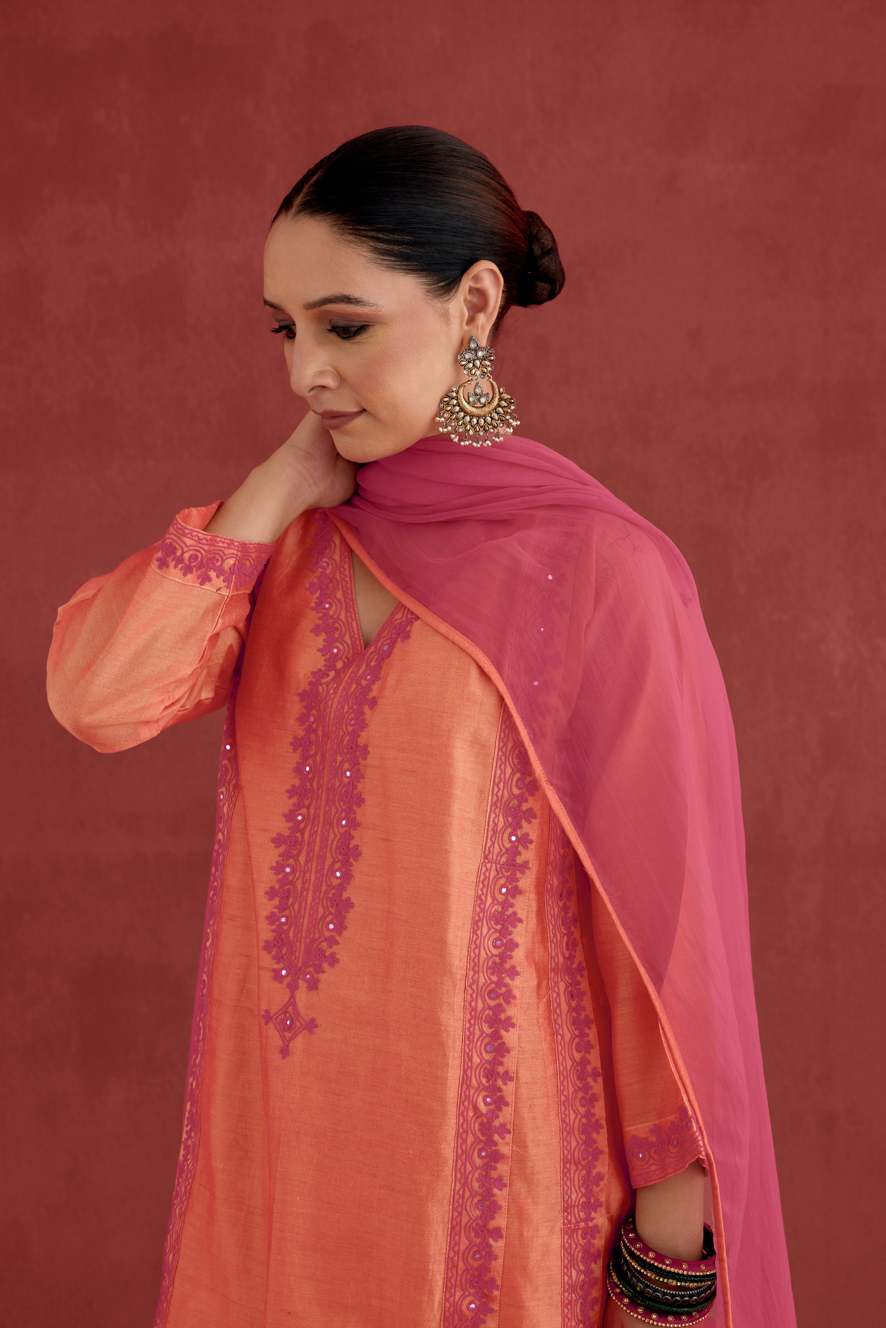 Tulsi Dupatta Pink (10049548910891)