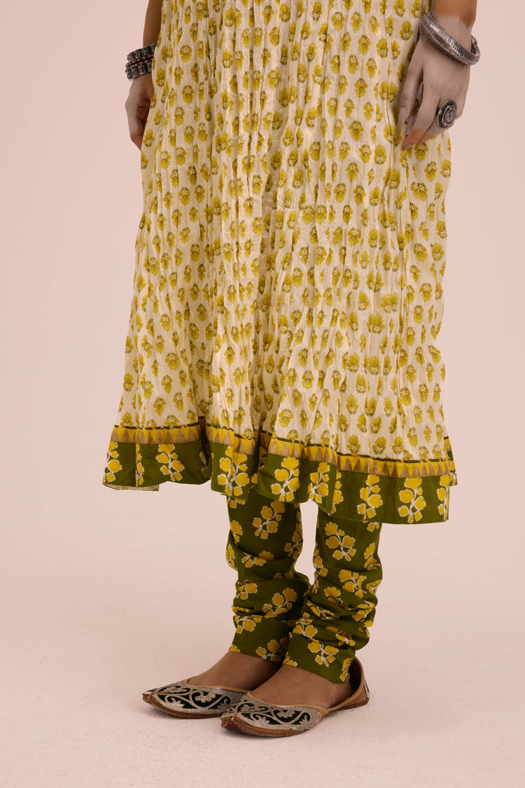 Traditional Cotton Bottom Lawn Green