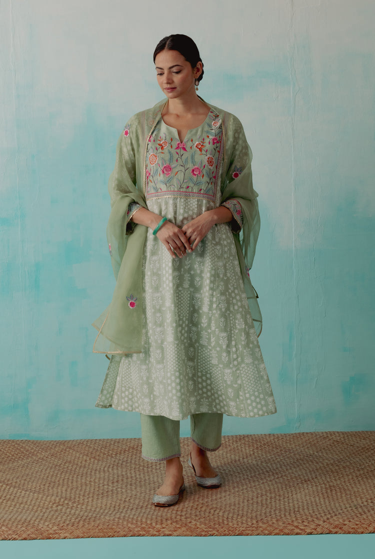 Tulsi Kurta Pastel Green (8344686231851)