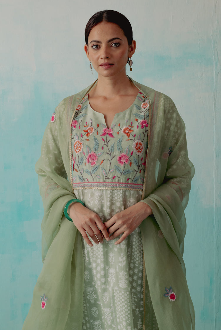 Tulsi Kurta Pastel Green (8344686231851)