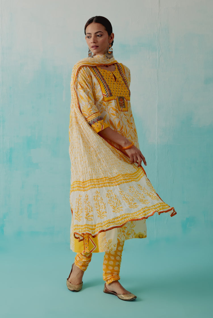 Choga Kurta Yellow (8342840344875)