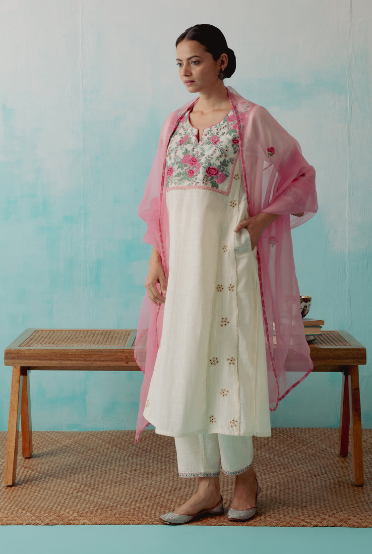 Tulsi Kurta Off White (8344684364075)
