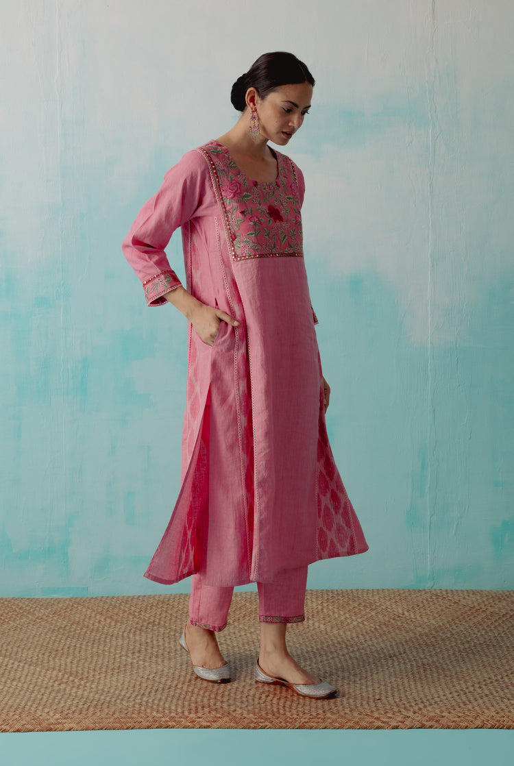 Tulsi Kurta Rough Pink (8344693539115)