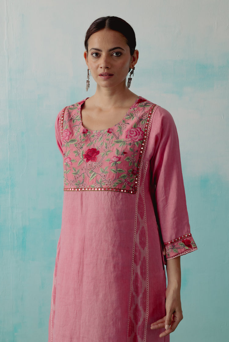 Tulsi Kurta Rough Pink (8344693539115)