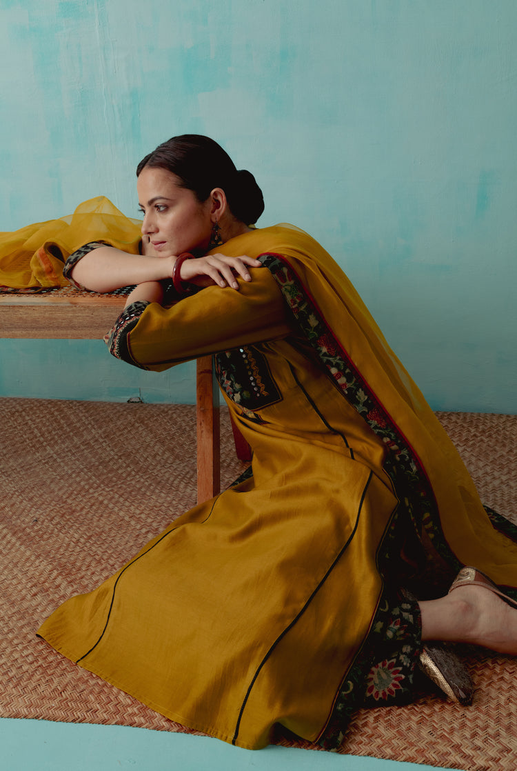 Yoke Kurta Ochre (8342880977195)