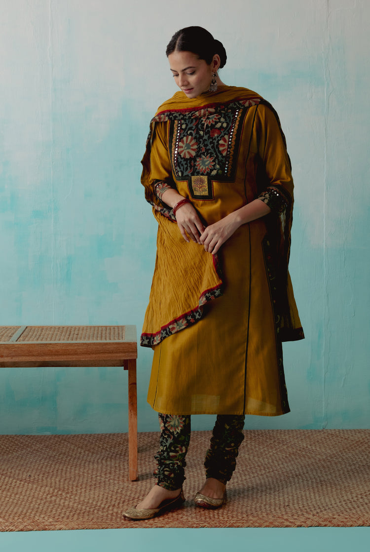 Yoke Kurta Ochre (8342880977195)