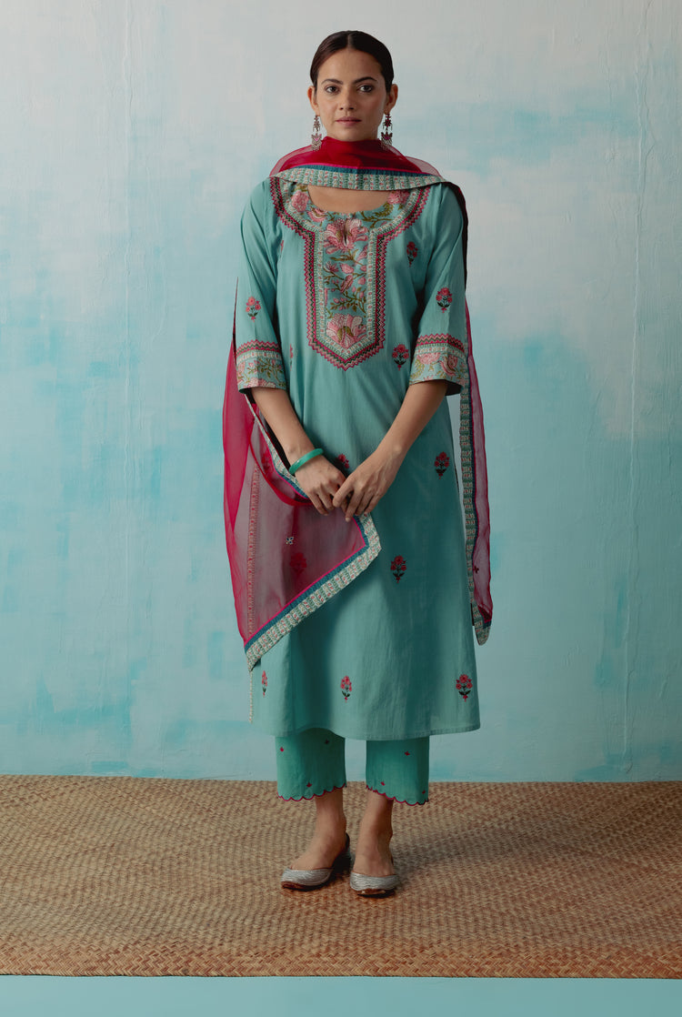 Rozana Chiffon Dupatta Maroon (8359665631531)