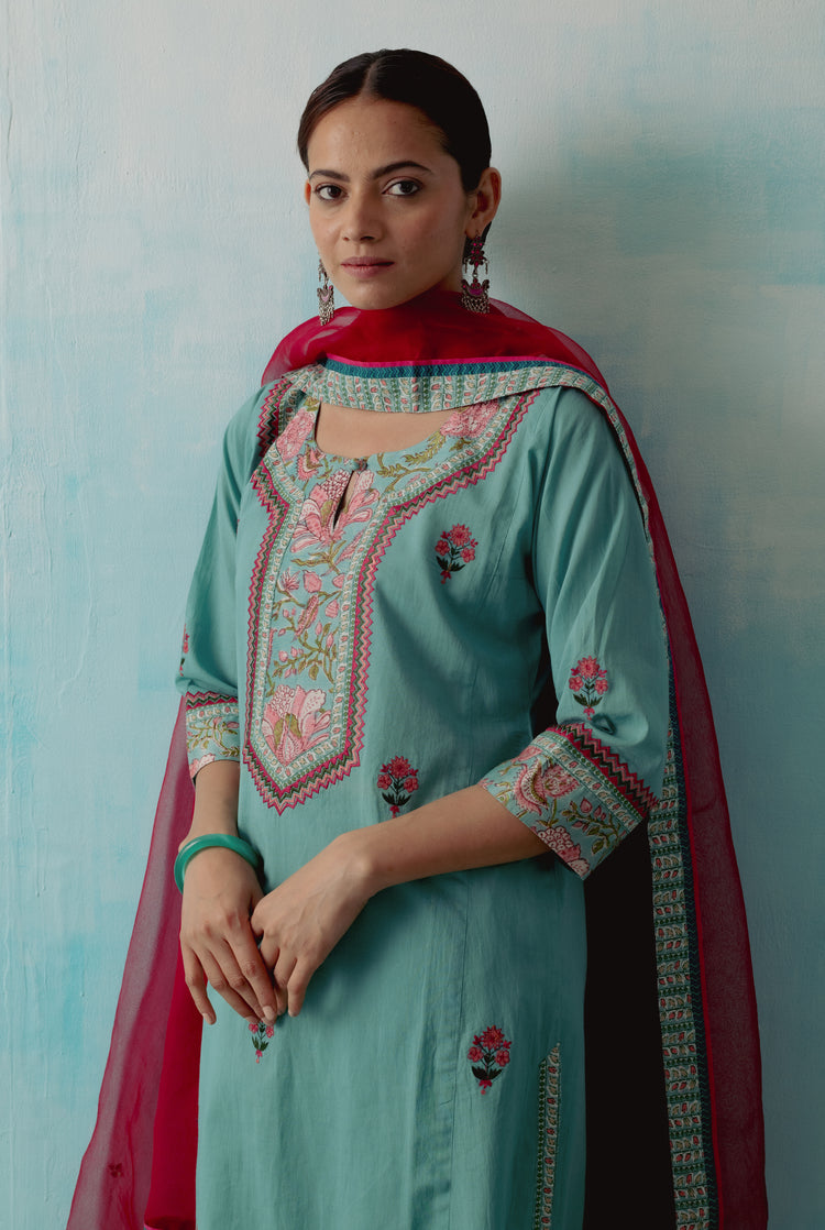 Rozana Chiffon Dupatta Maroon (8359665631531)