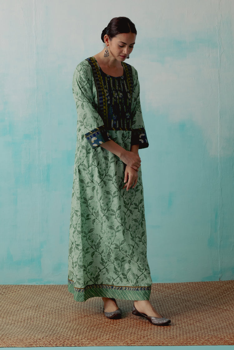 Yoke Caftan Mint Green Blue (8344542314795)
