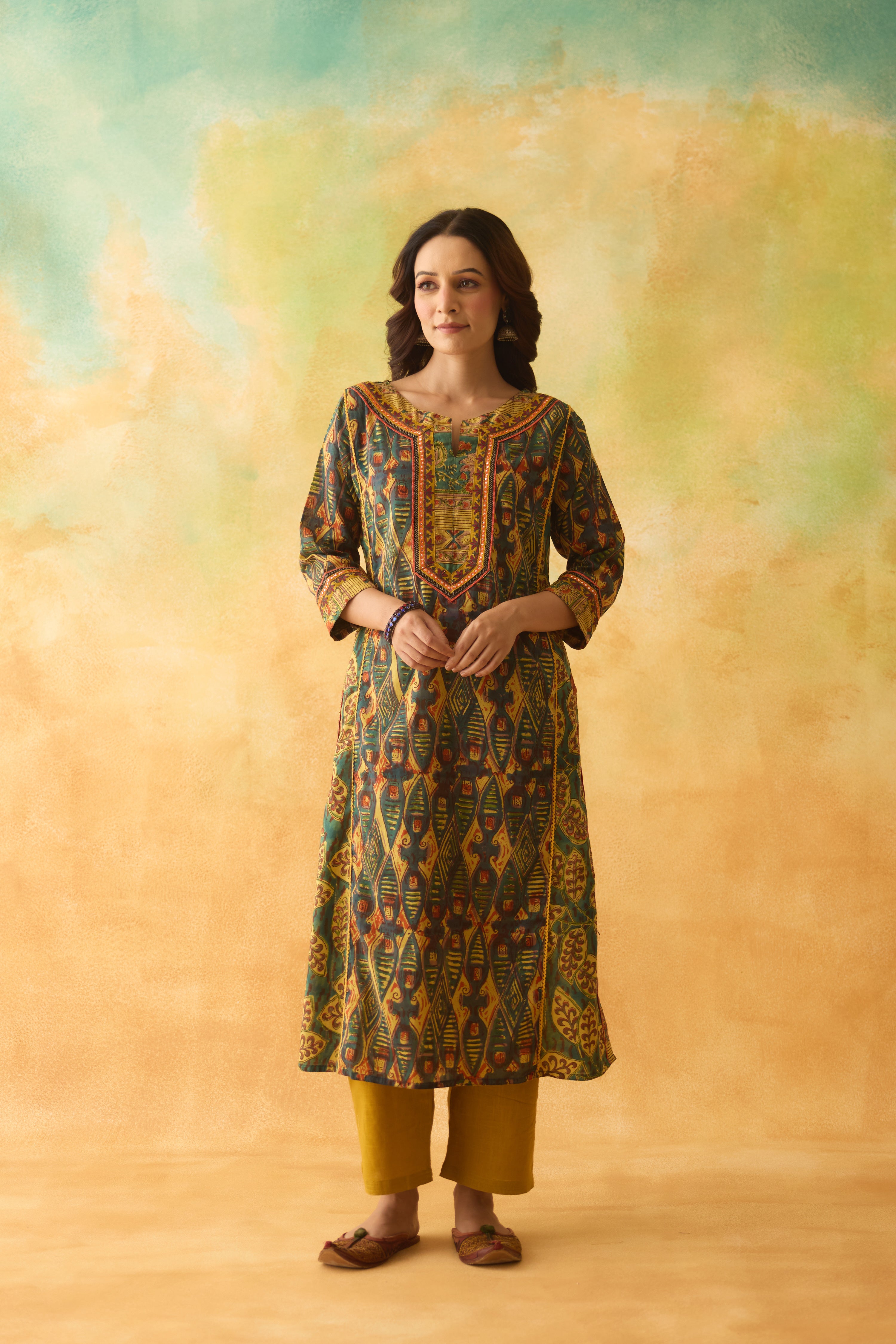 Rozana Pant Mustard (10004542423339)