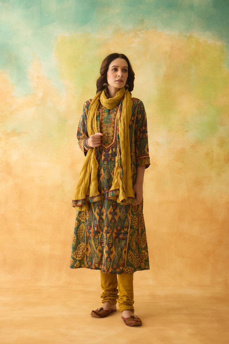 Rozana Dupatta Mustard (10004625981739)