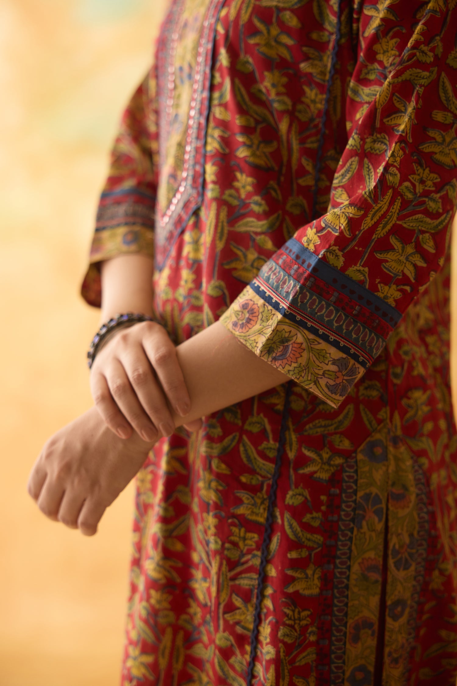 Rozana Kurta Red Green (10009532301611)