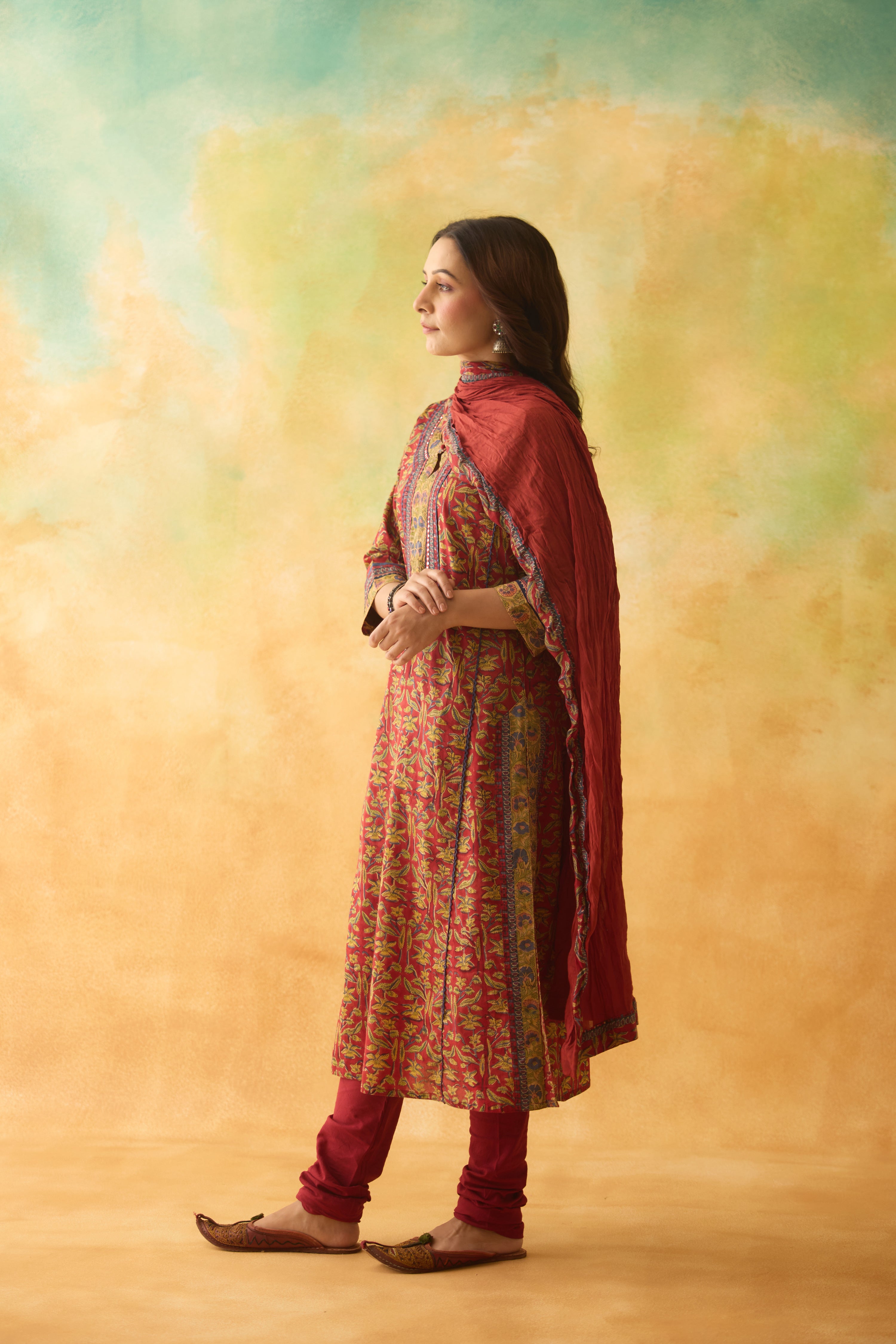 Rozana Dupatta Red (10009697943851)