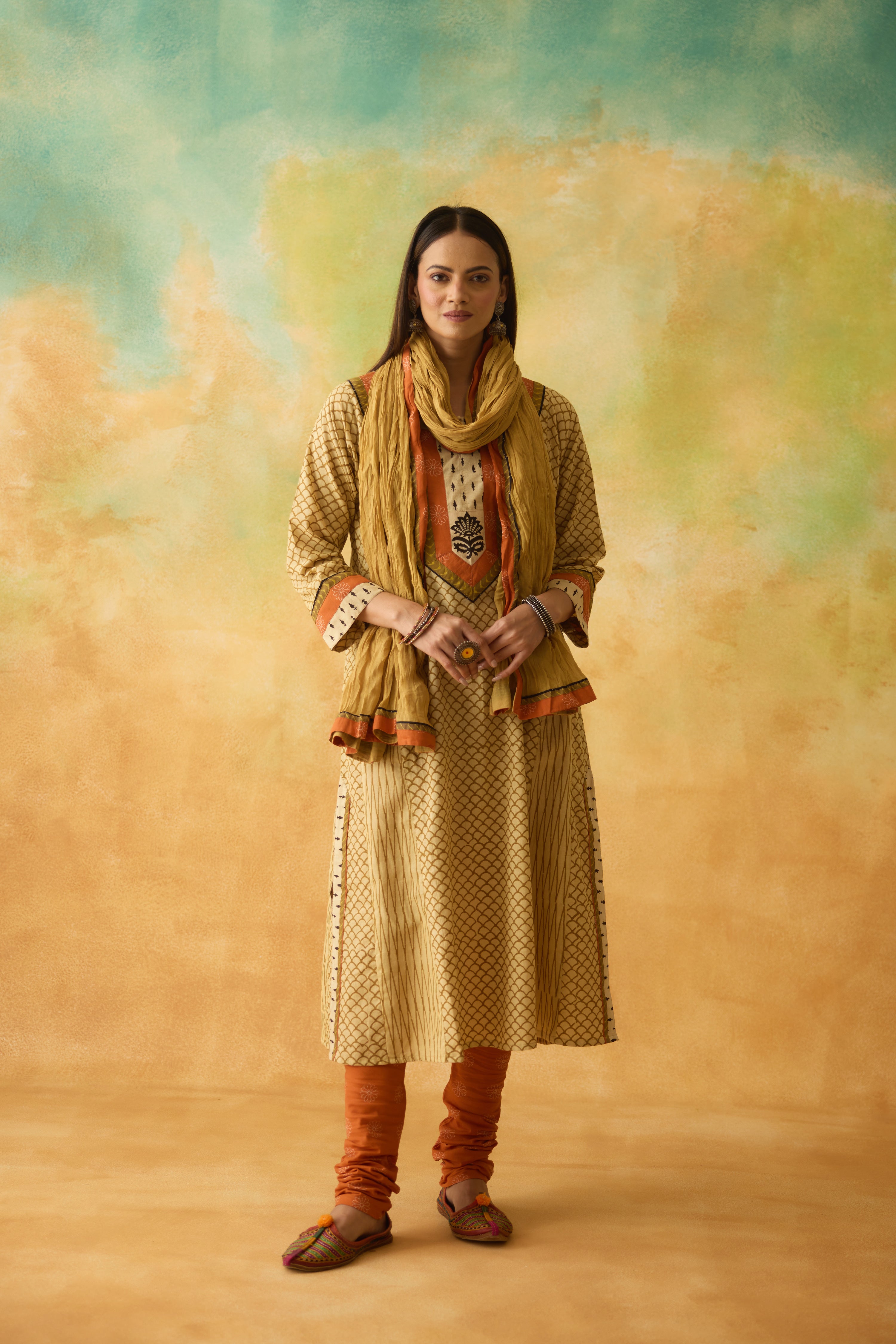 Rozana Dupatta Mustard (10009386549547)