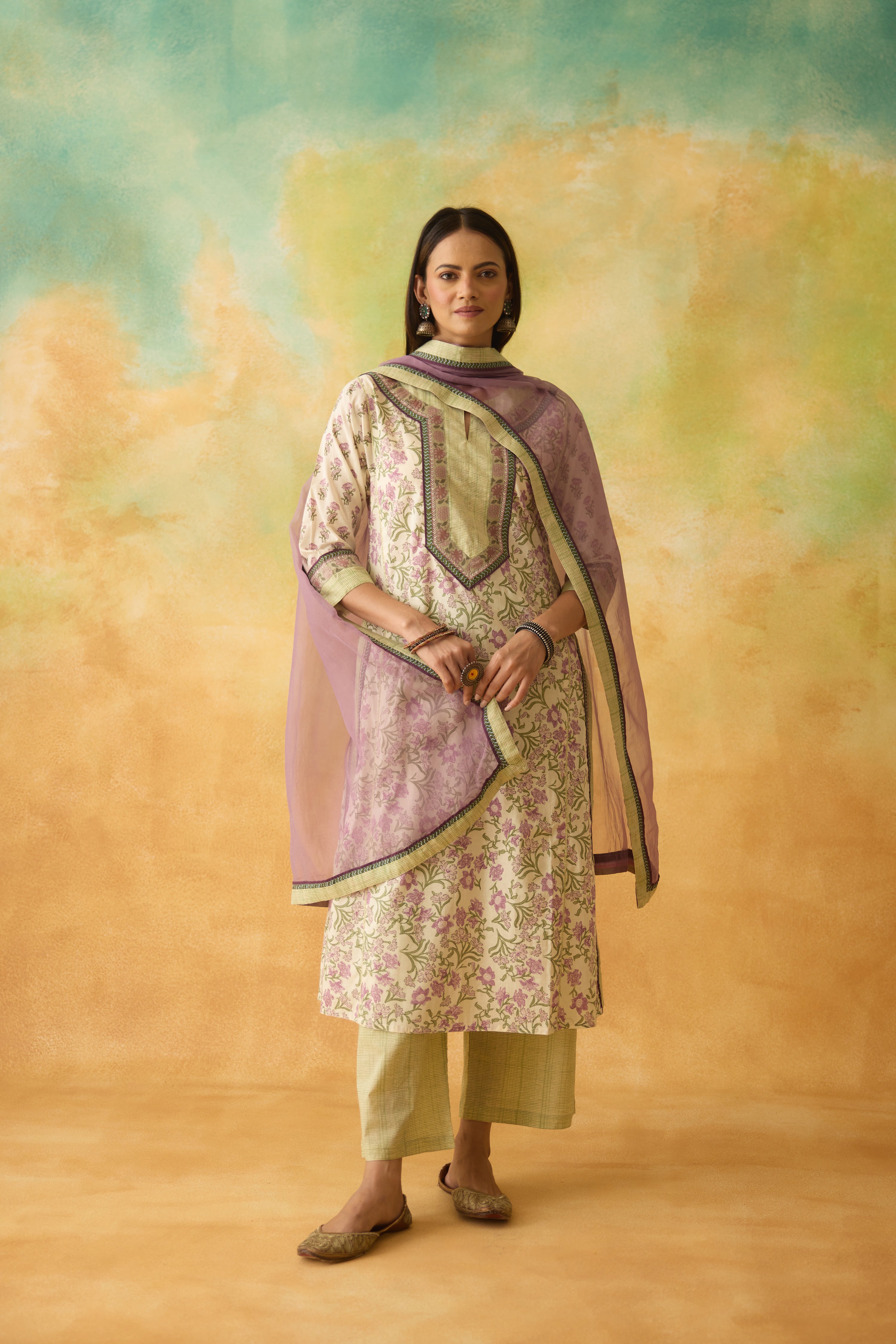 Medh Dupatta Purple (10005177991467)
