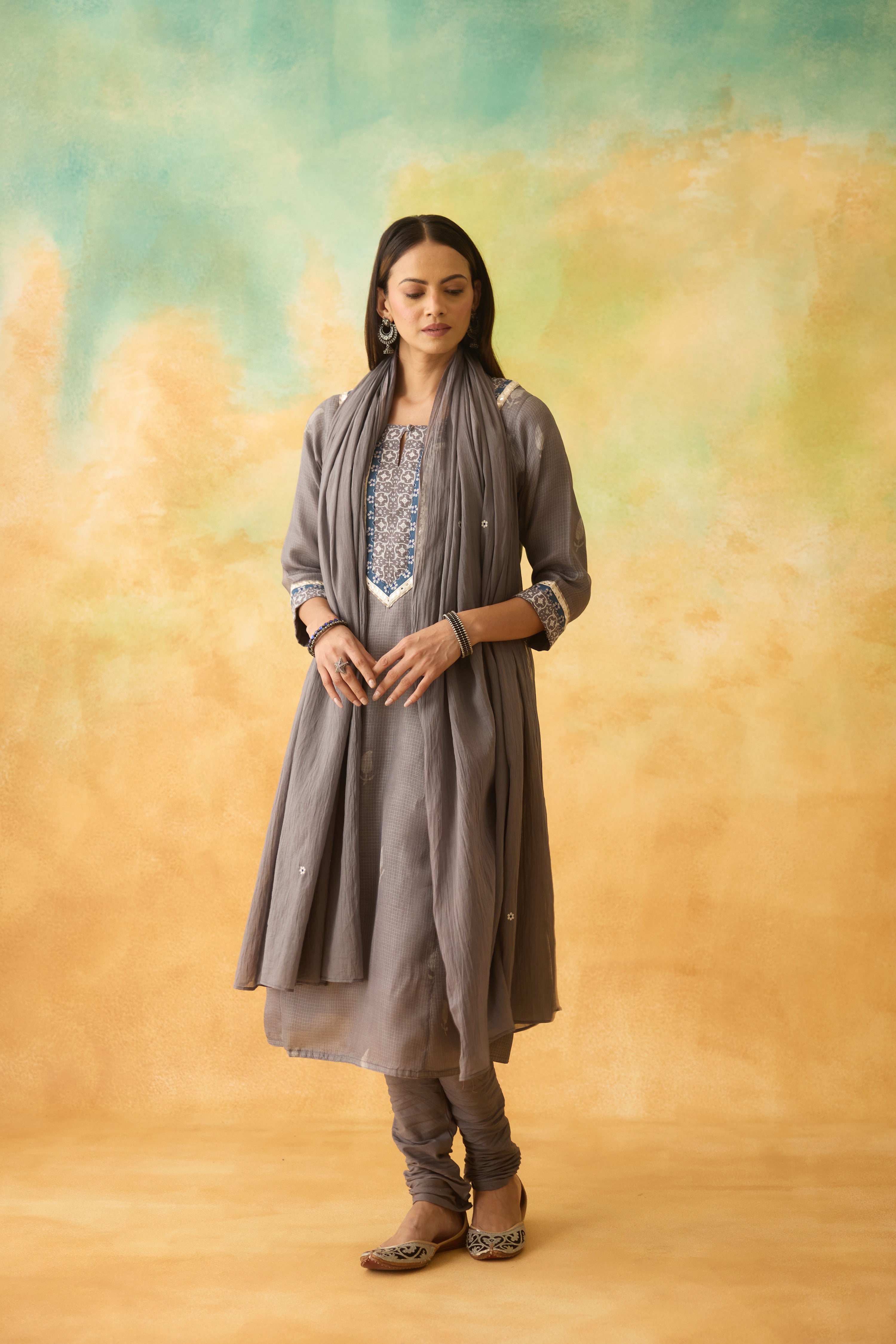 Rozana Dupatta Grey (10005079392555)