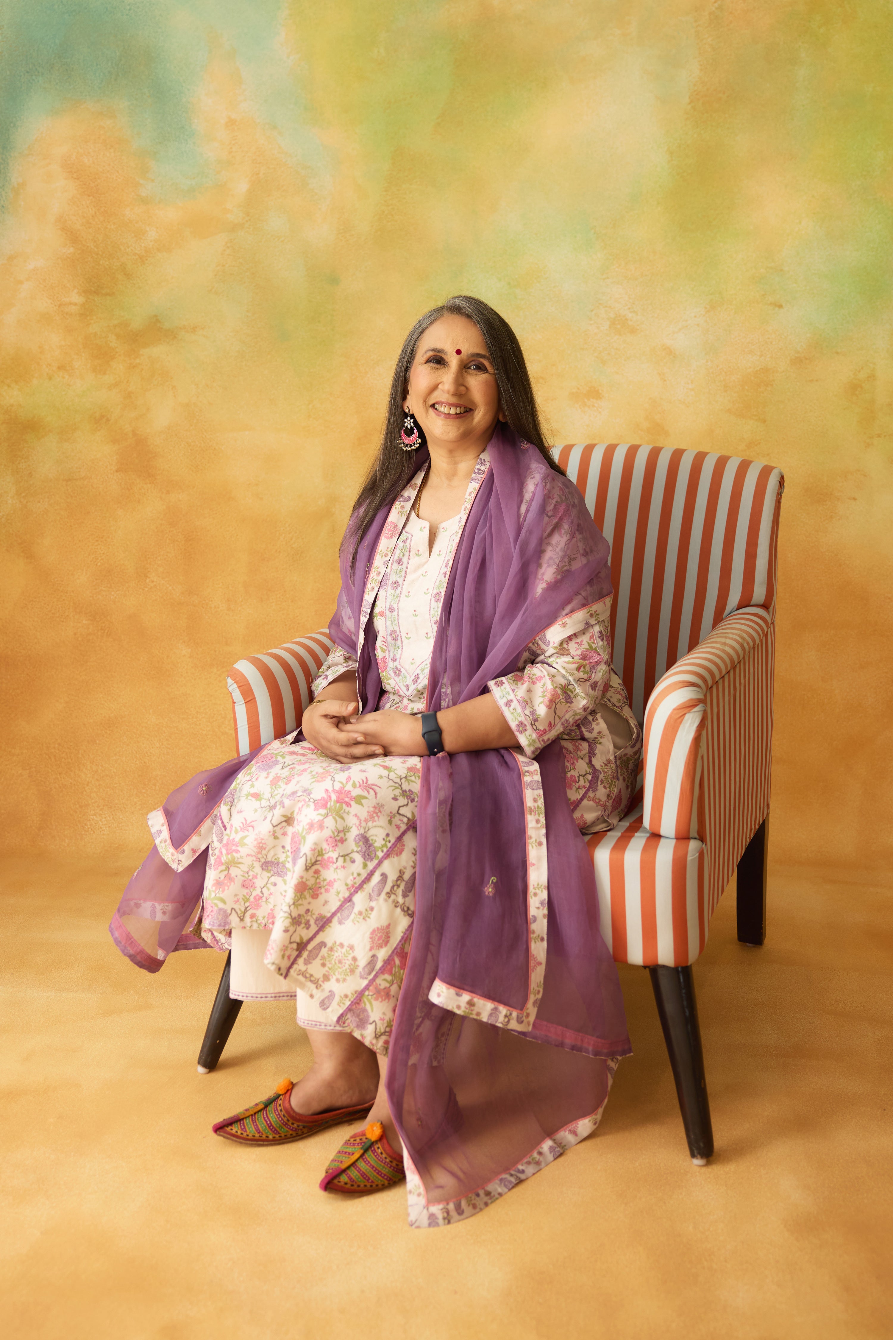 Aruni Kurta White Mauve (10001922949419)