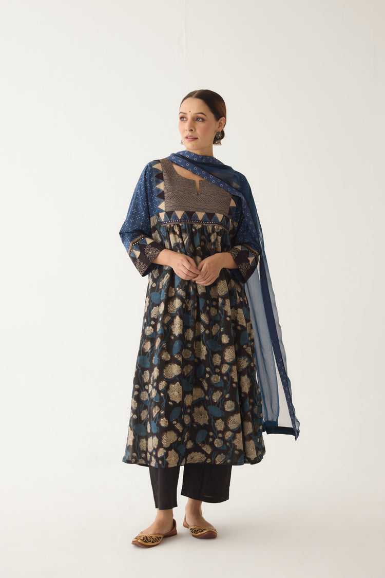 Banjara Kurta Black/ Indigo (Set of 2) (9996770214187)