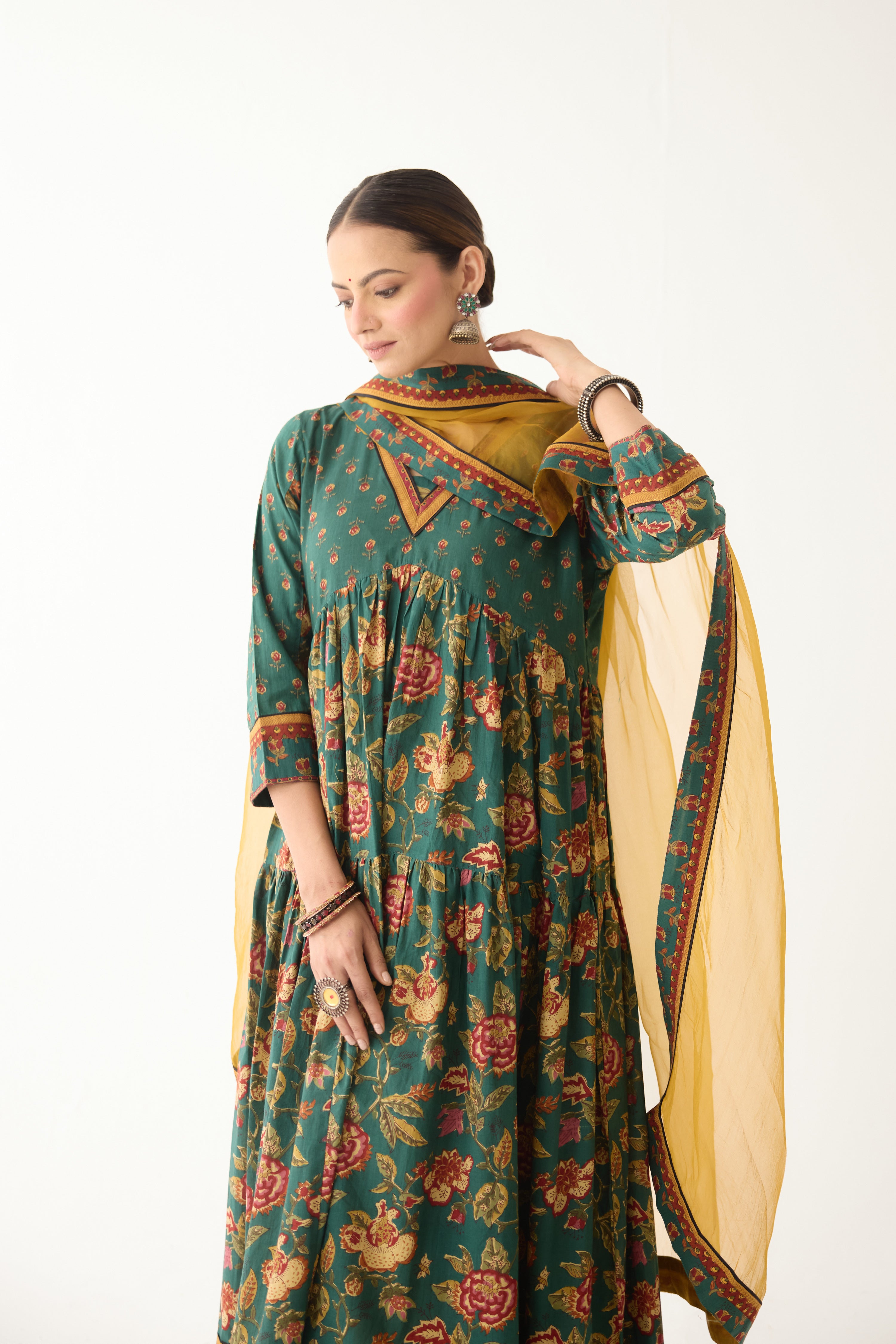 Medh Dupatta Mustard