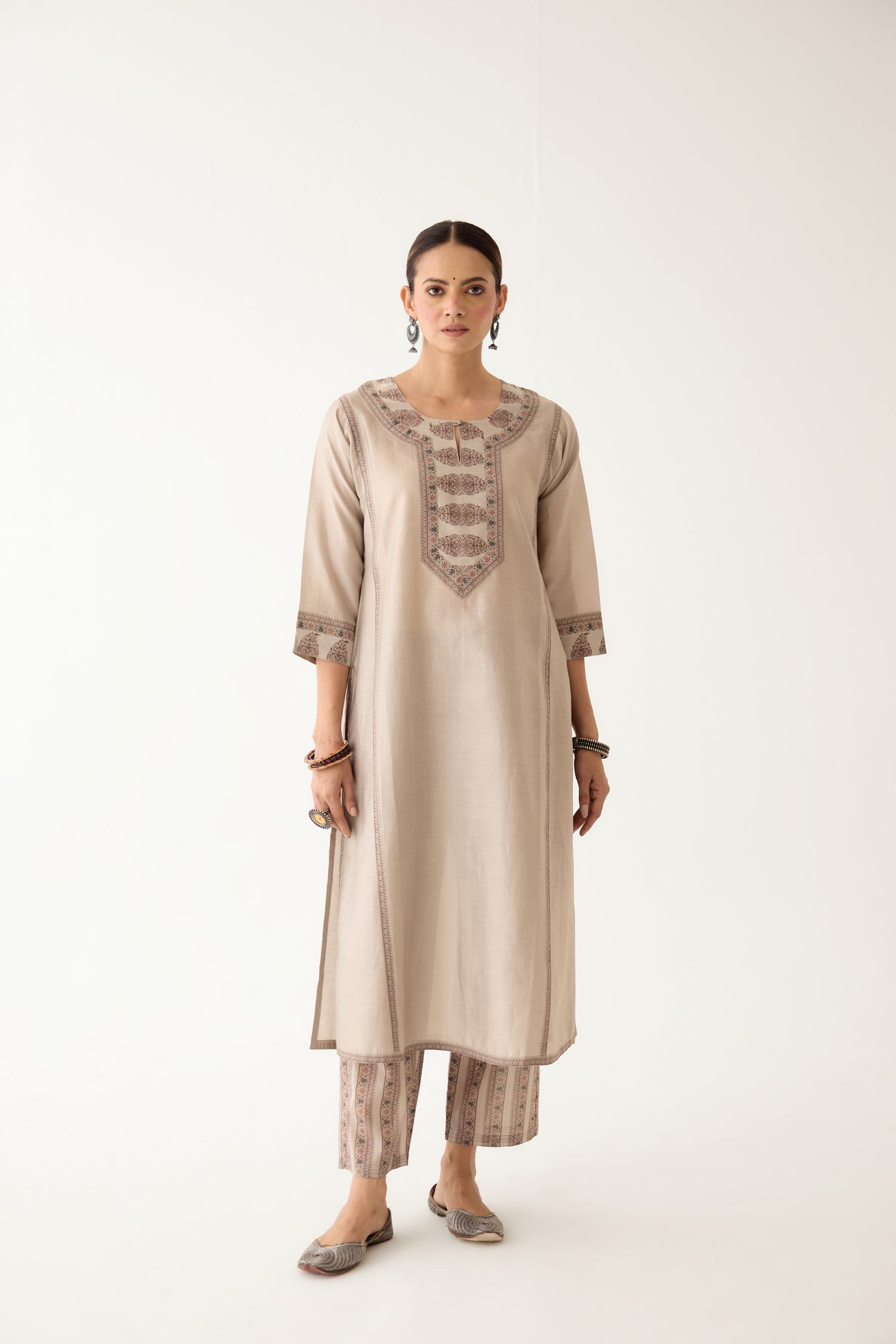 Rozana Kurta Light/ Grey (Set of 3) (9996973343019)