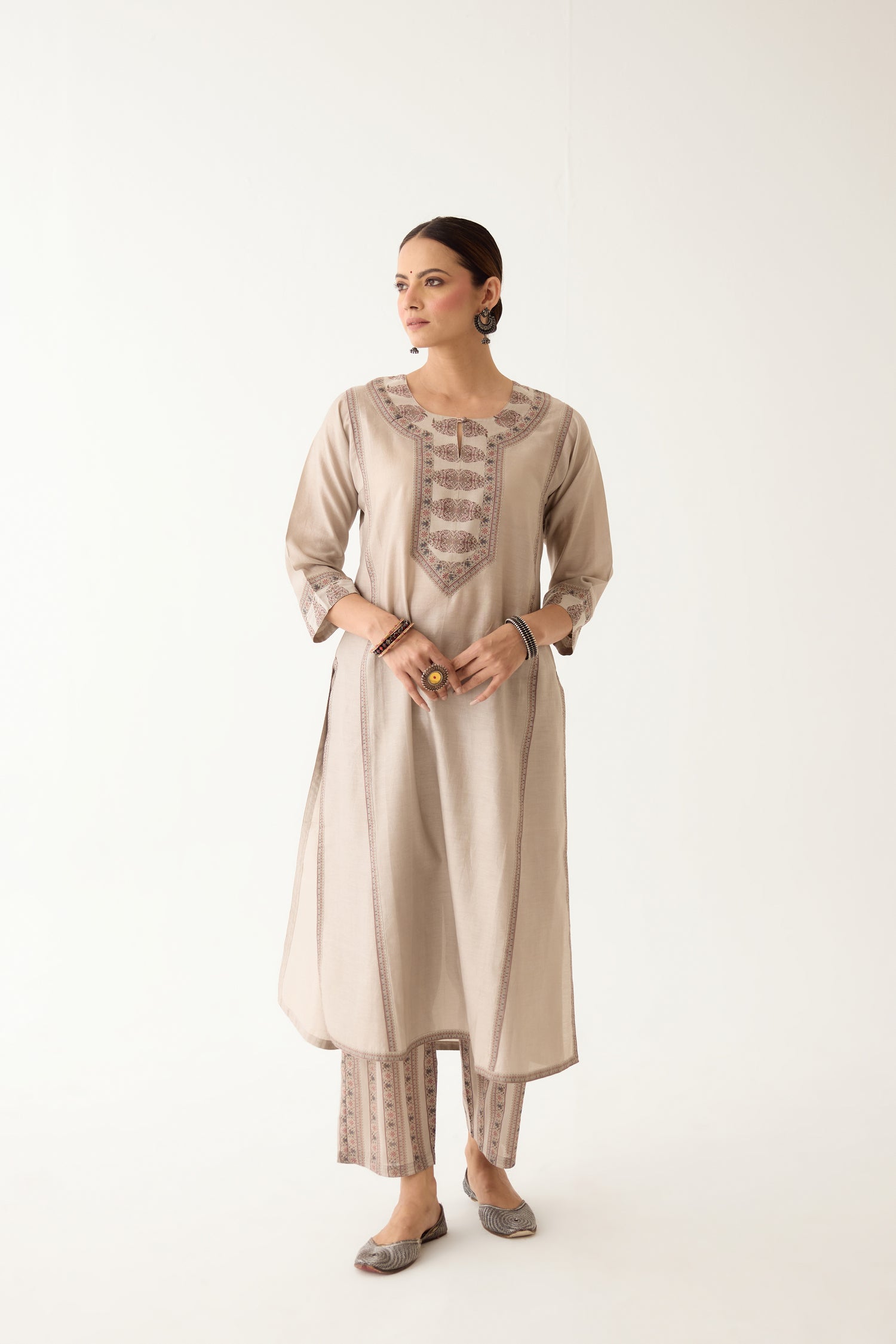 Rozana Kurta Light/ Grey (Set of 3) (9996973343019)