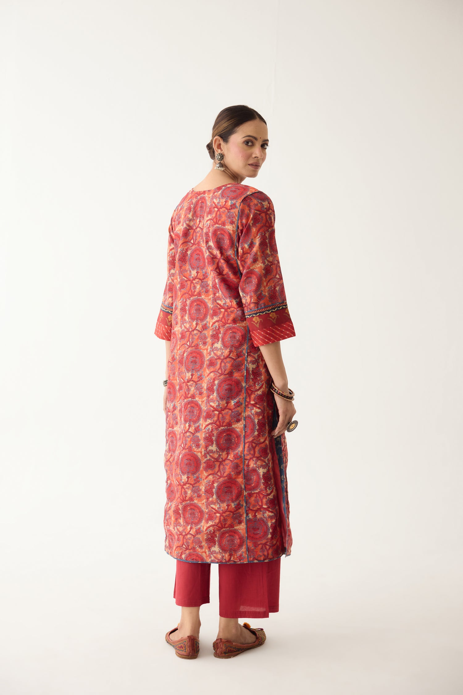 Rozana Kurta Red/ Orange (Set of 3) (9997127123243)