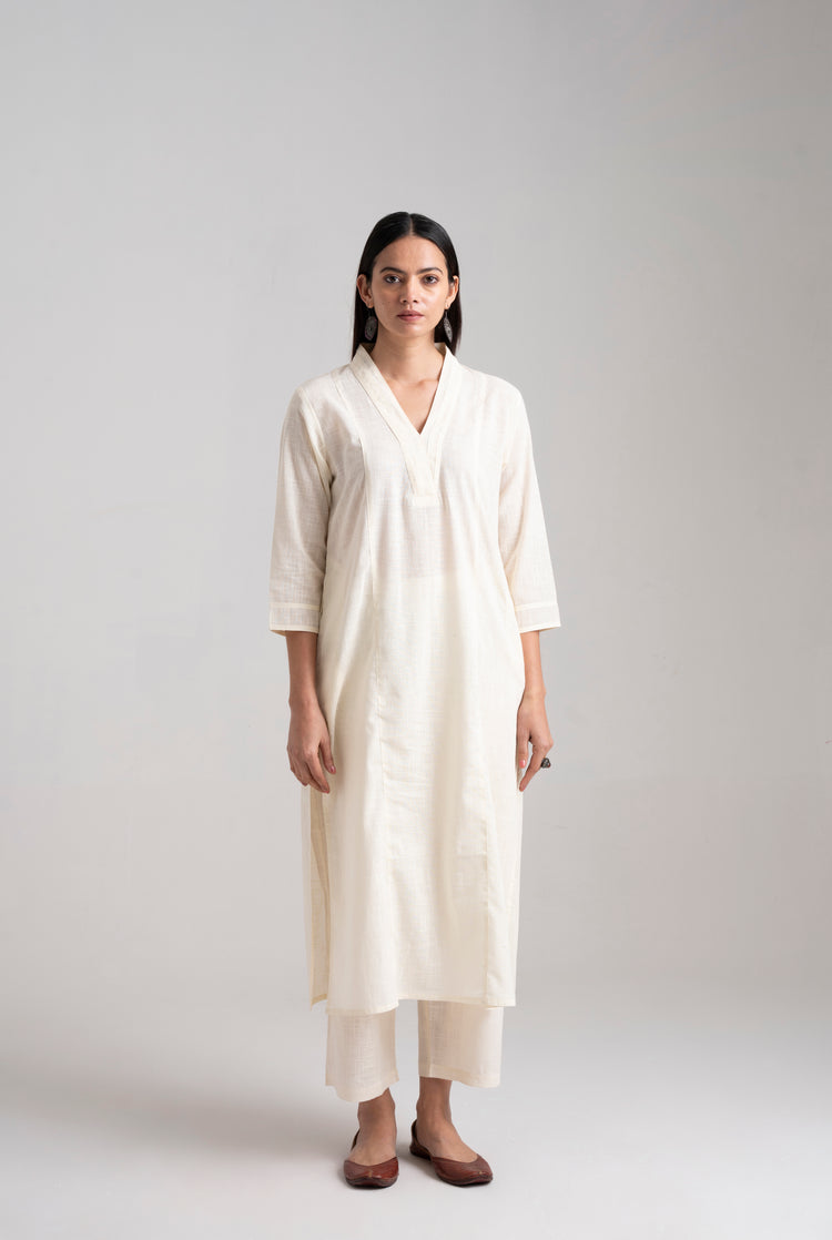 Adani Kurta Offwhite (8957457760555)