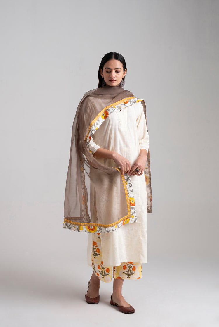 Adani Kurta Offwhite (8957457760555)