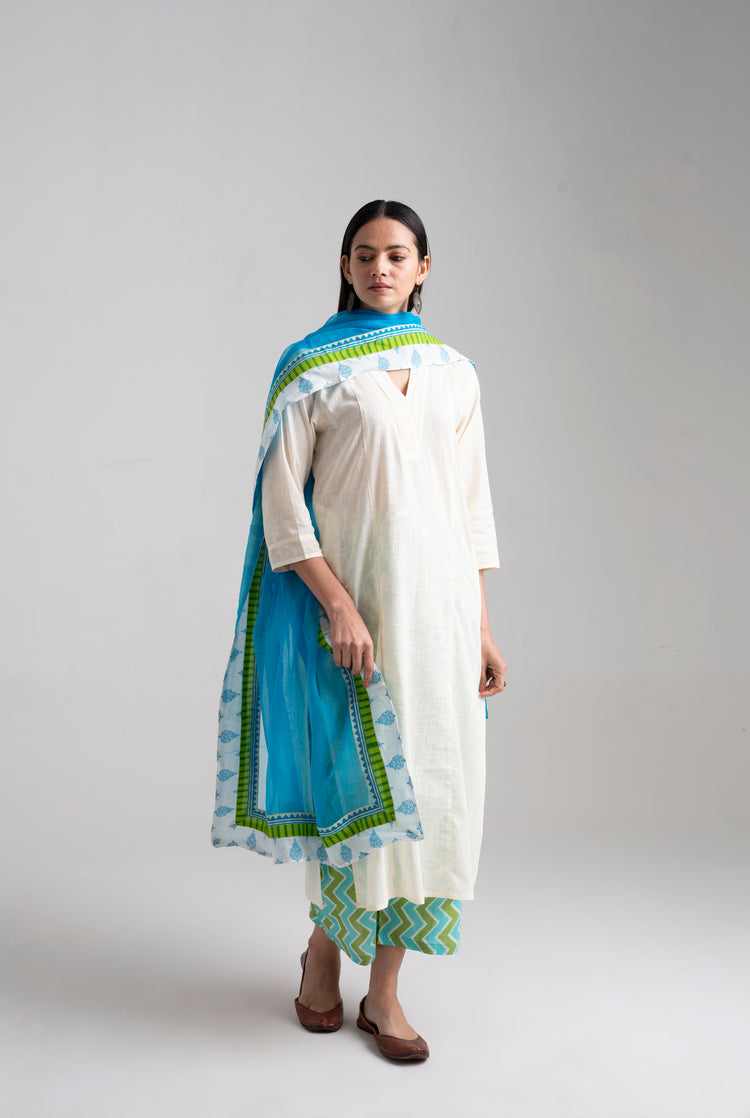 Adani Kurta Offwhite (8957457760555)