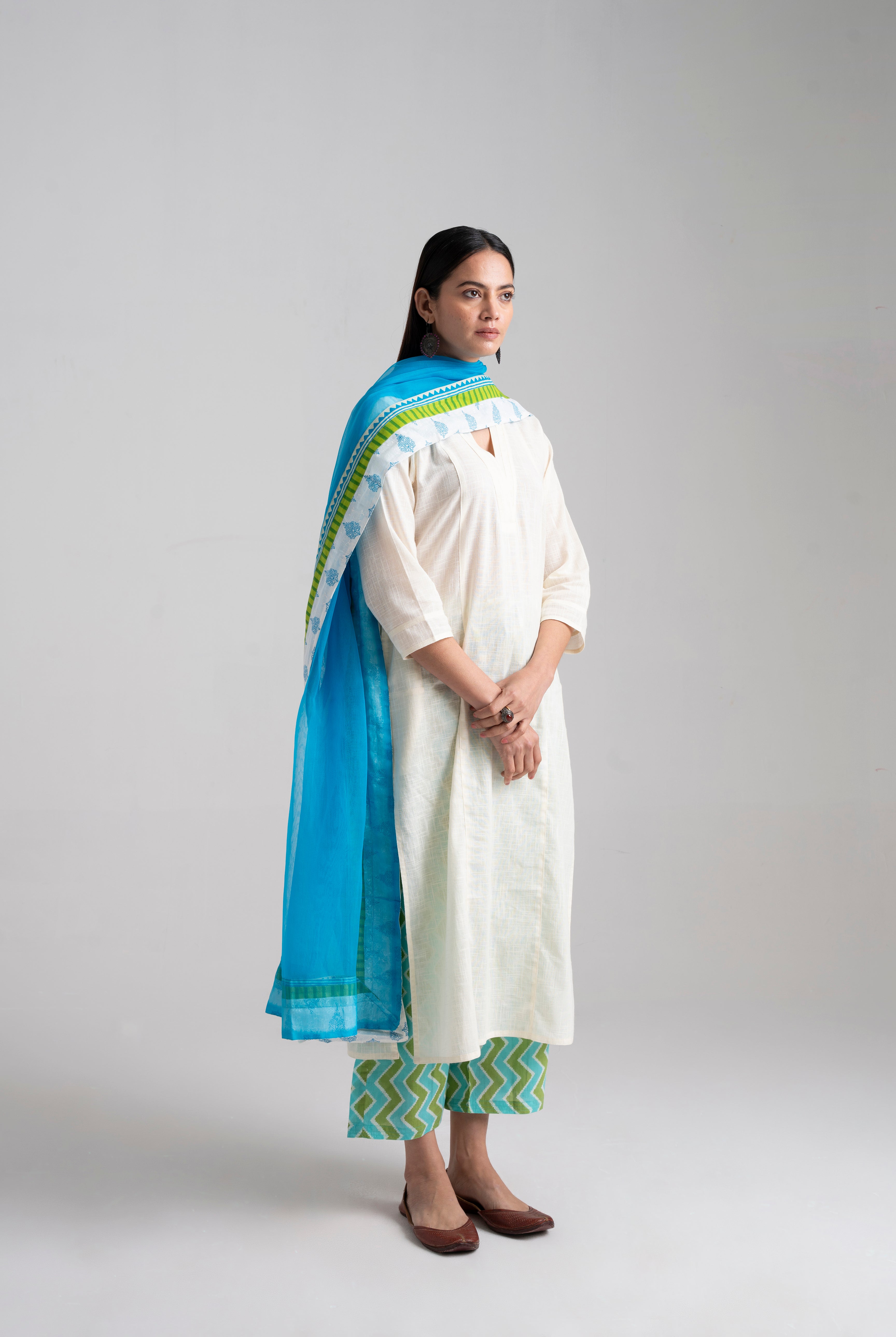 Rozana Essentials - Pant & Dupatta (Set of 2) (8957315416363)