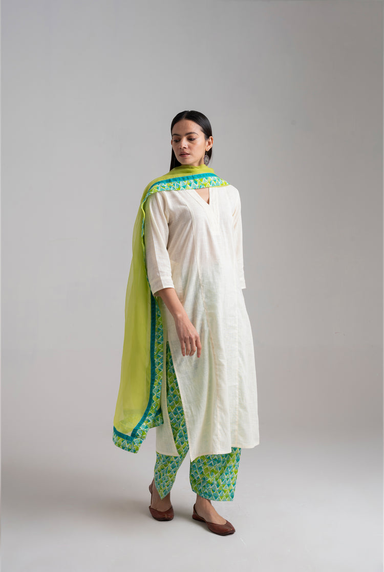 Adani Kurta Offwhite (8957457760555)