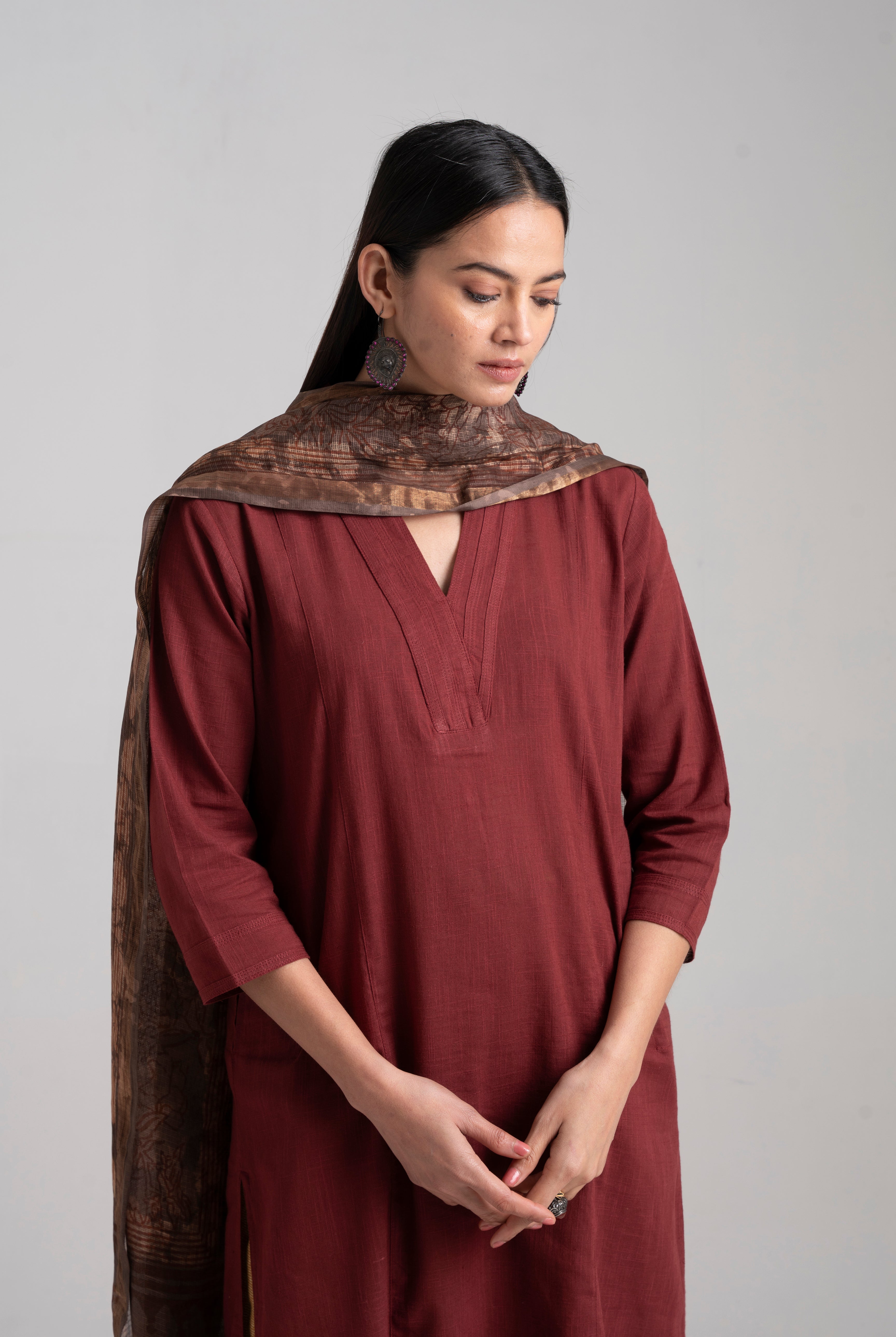 Rozana Essentials - Pant & Dupatta (Set of 2) (8957358342443)