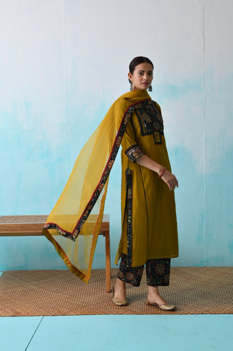 Yoke Kurta Ochre (8342880977195)