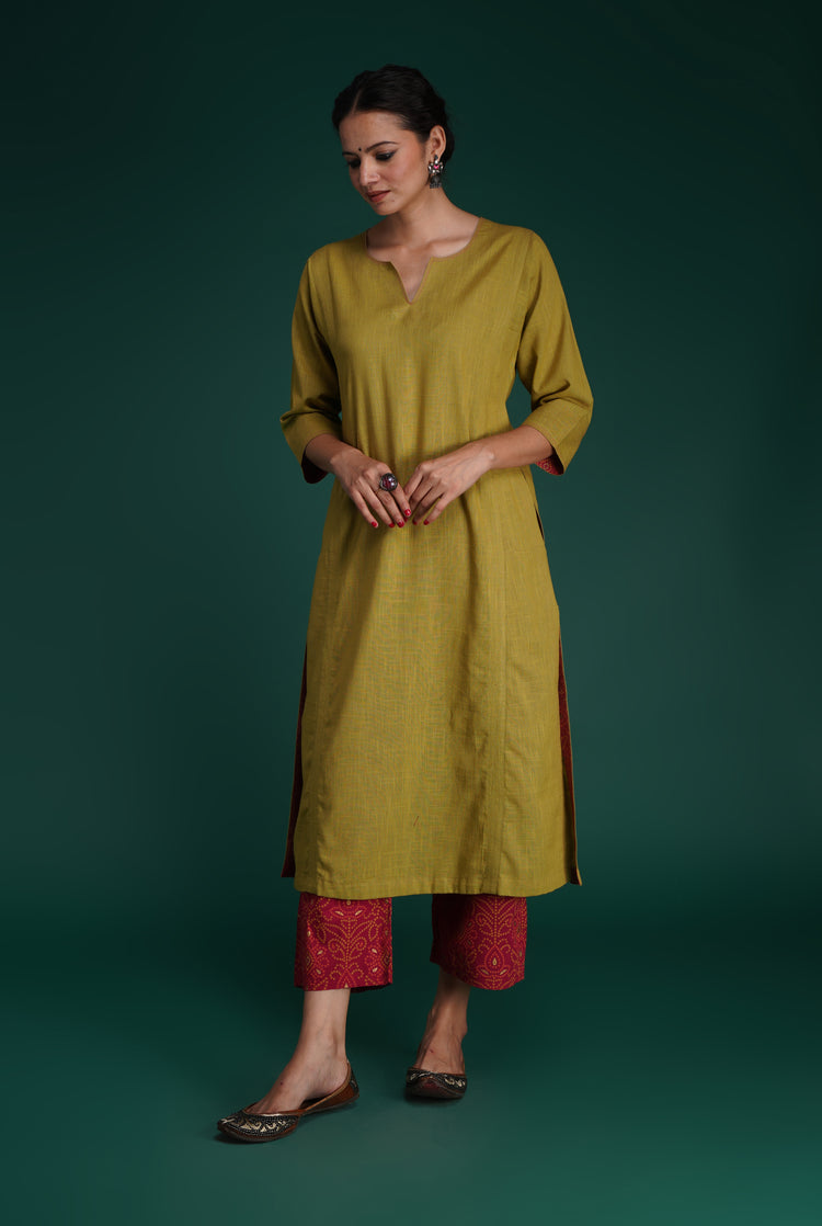 Adani Kurta Ochre (7153442521135)