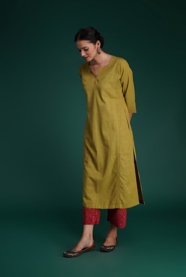 Adani Kurta Ochre (7153442521135)