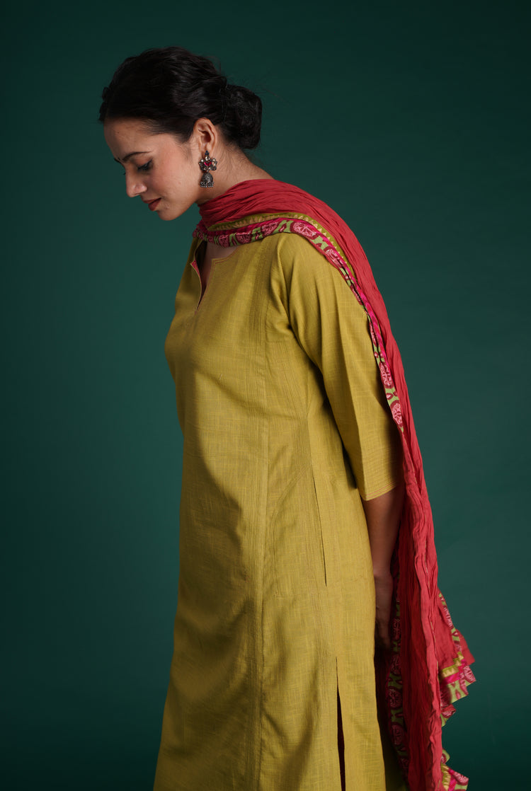 Adani Kurta Ochre (7153442521135)