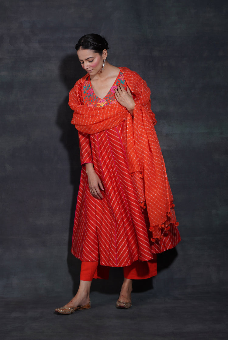 Kia Dupatta Orange (7152940023855)