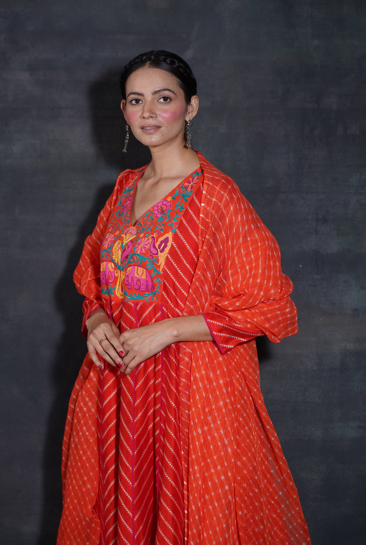 Kia Dupatta Orange (7152940023855)