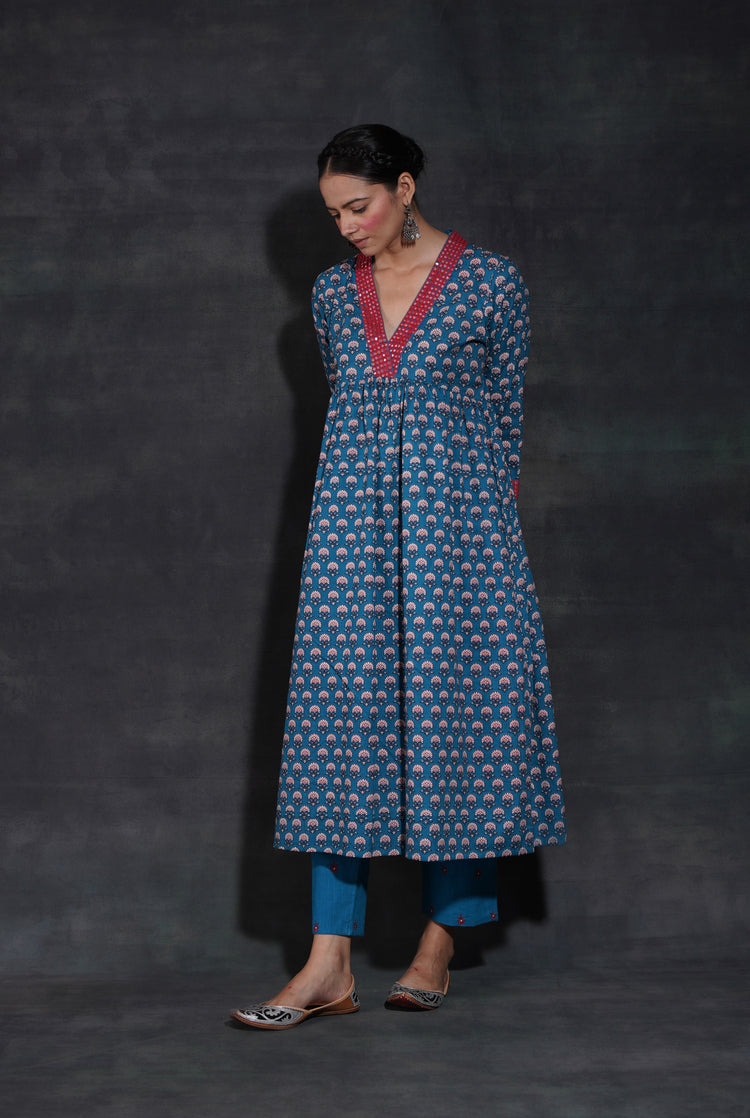 Soha Kurta Cobalt (7152937992239)