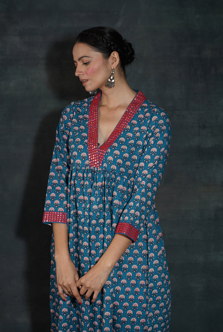 Soha Kurta Cobalt (7152937992239)